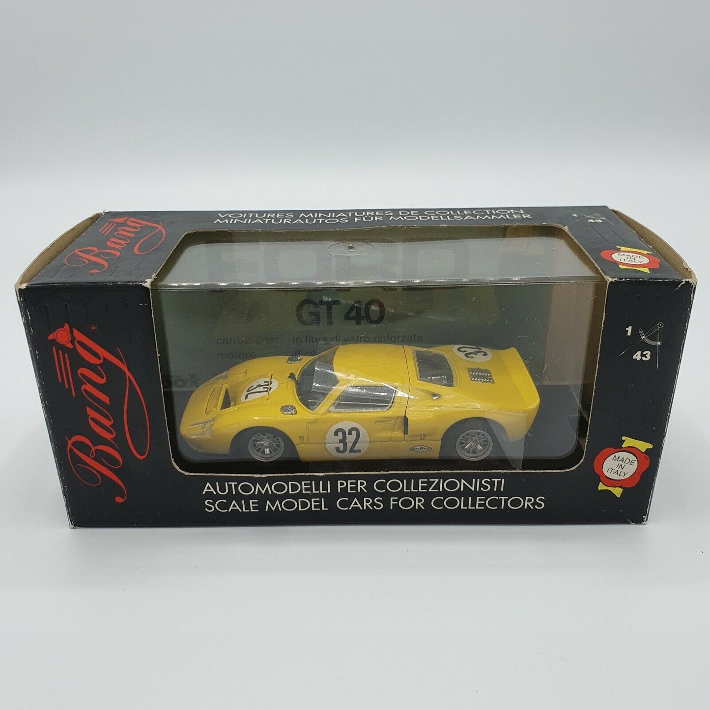 EBOND Modellino Ford GT 40 Le Mans 68 Bang S/1:43 - S022.