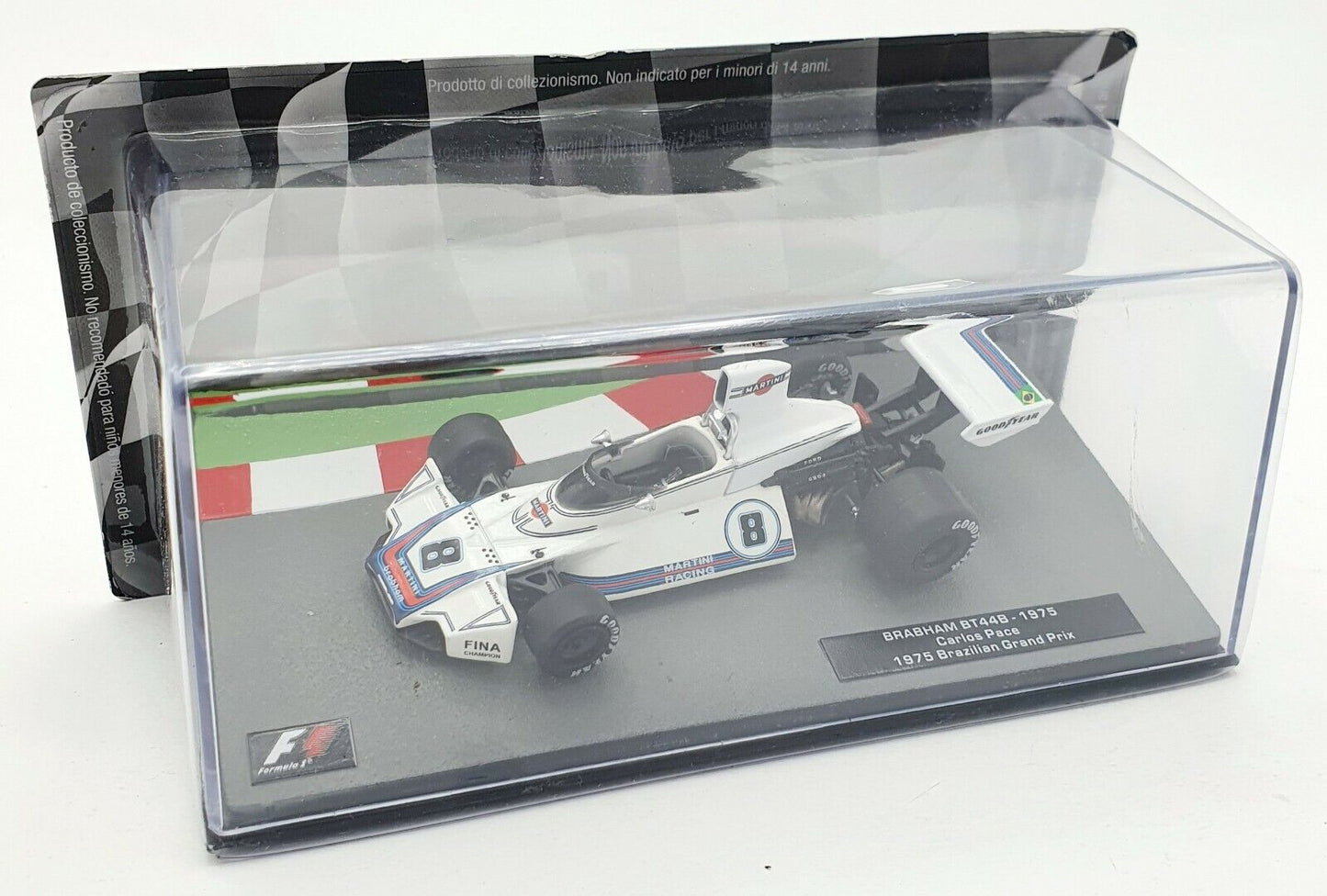 EBOND Modellino Brabham BT44B - 1975 - Carlos Pace - Die cast - Scala 1:43 S046.