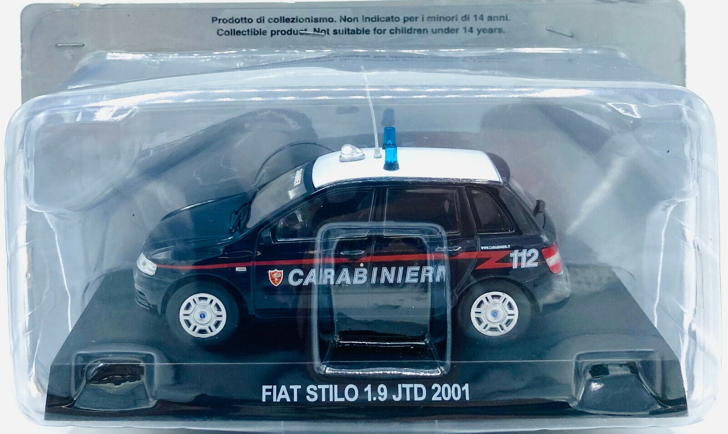 EBOND Modellino Fiat Stilo 1.9 JTD - 2001 - Carabinieri - Die cast - 1:43 - 0177