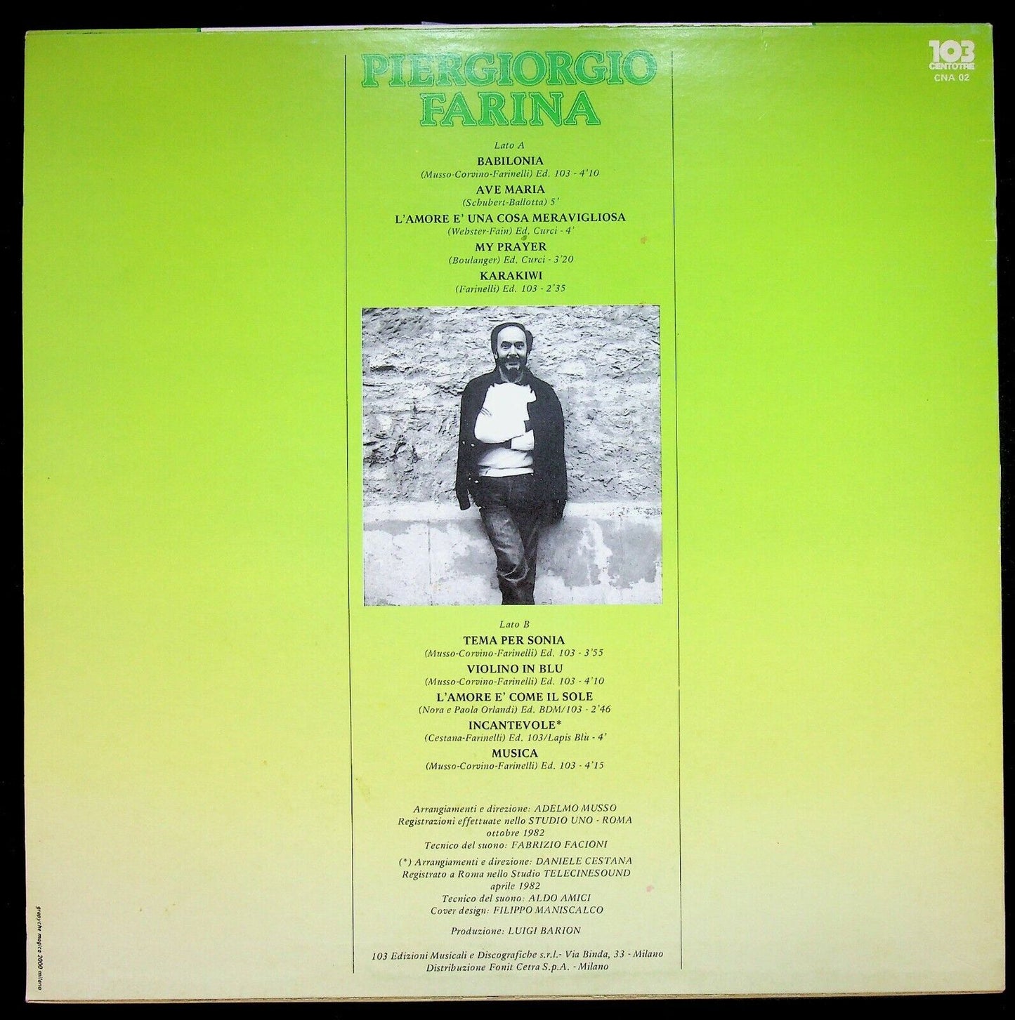 EBOND Piergiorgio Farina Musica Vinile V062037