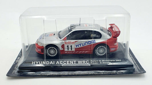 EBOND Hyunday Accent wrc-Rally Di Montecarlo 2003 - Die cast -1/43 0064
