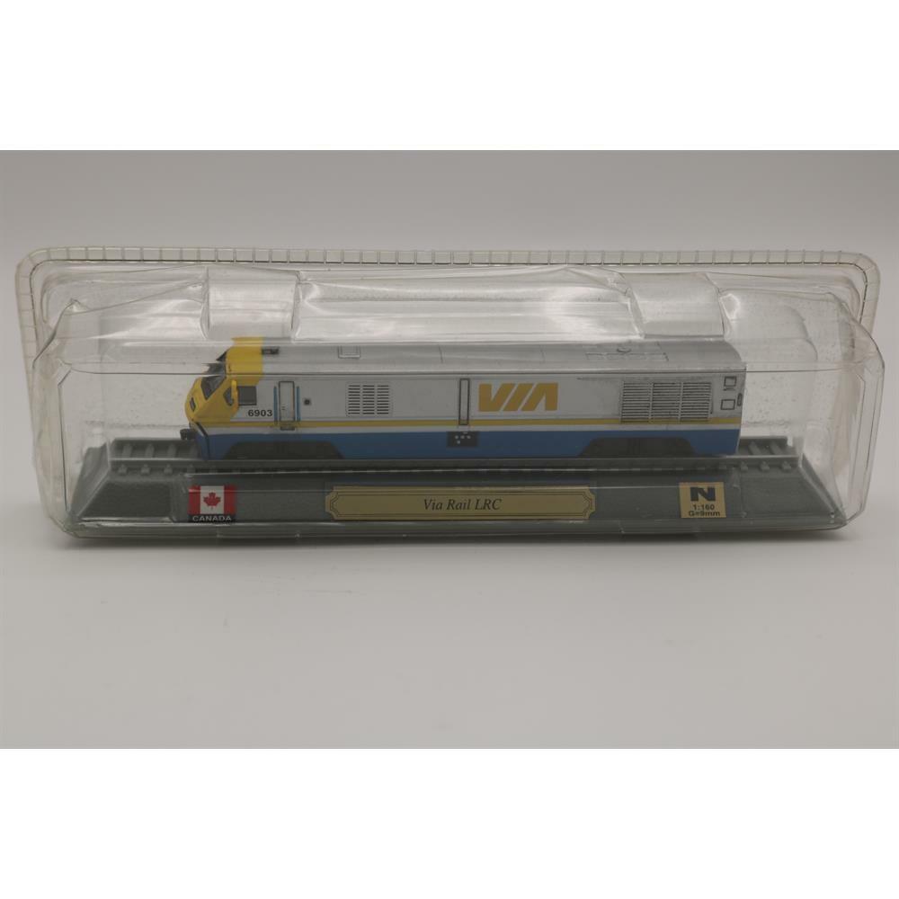 EBOND Modellino Statico Locomotiva Via Rail LRC Canada Scala N 1:160 Del Prado - S001