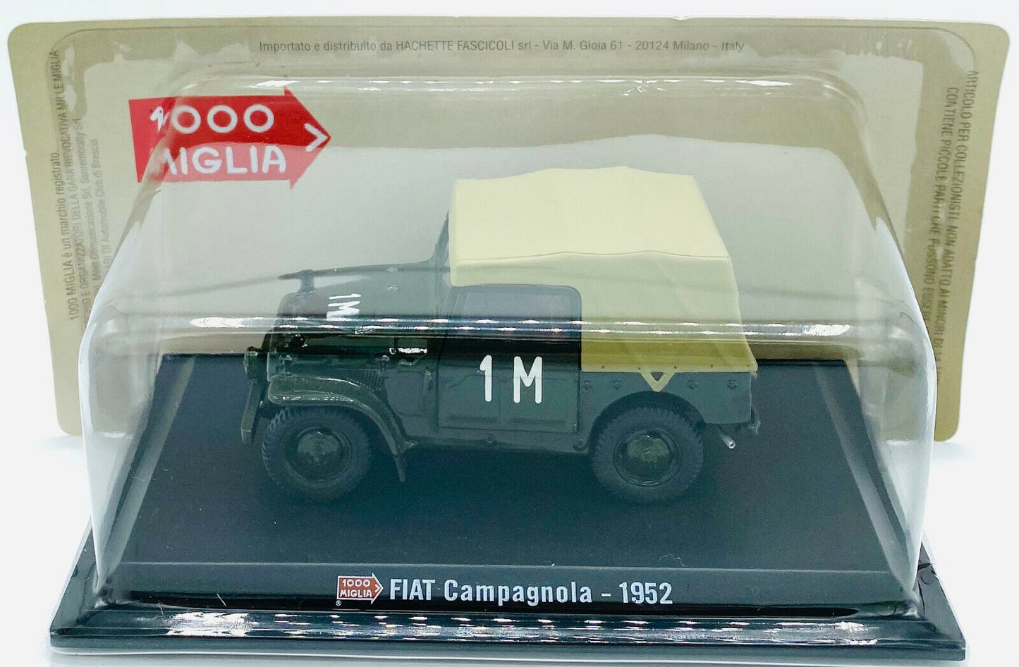 EBOND Modellino Fiat Campagnola - 1952 - 1000 Miglia - Hascette - 1:43 - 0237