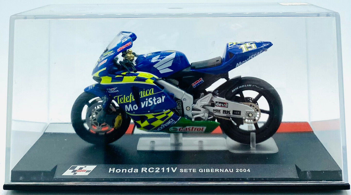 EBOND Modellino Moto Honda RC211V Sete Gibernau - 2004 - 1:24 - 0272