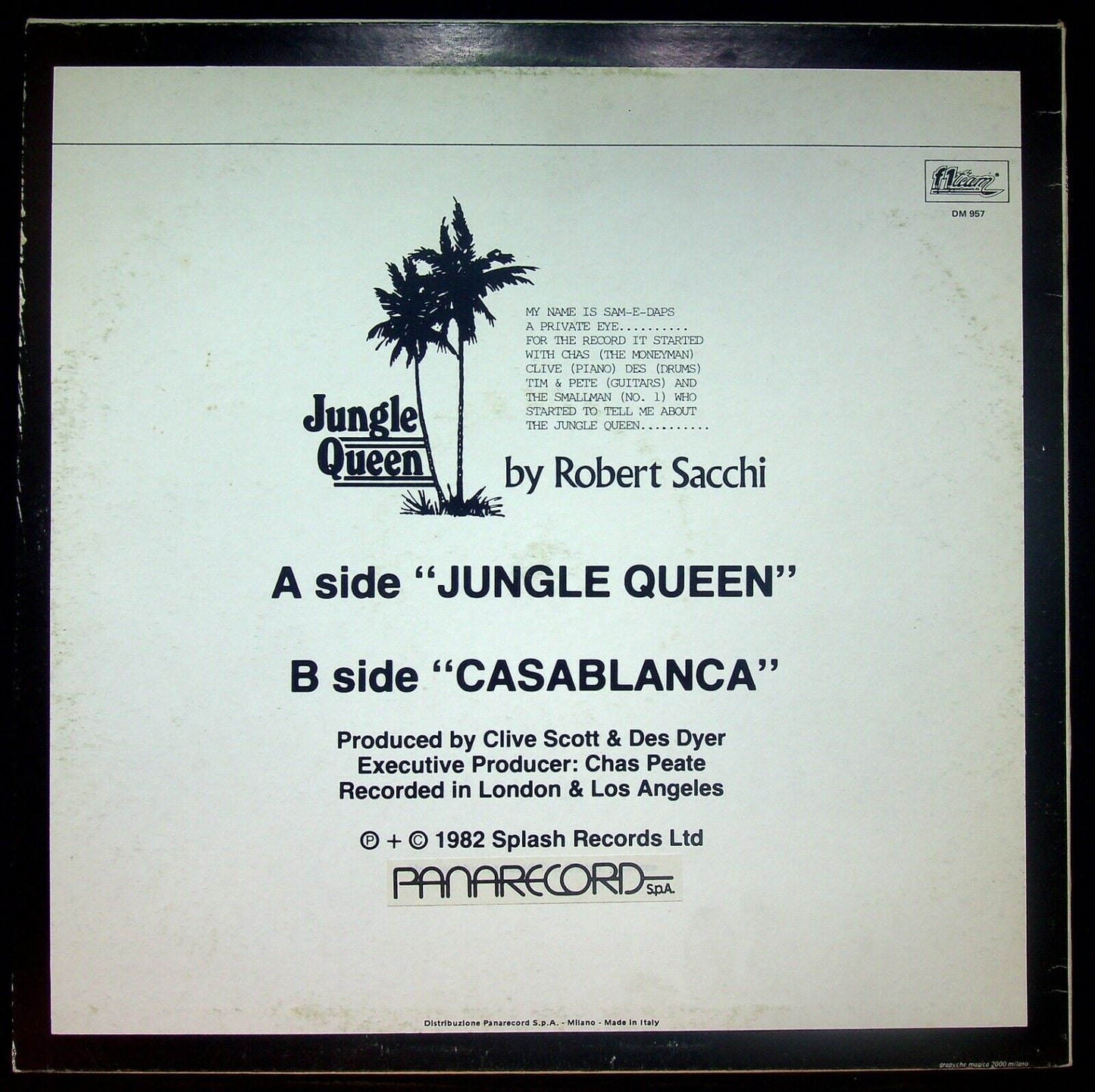 EBOND Robert Sacchi - Jungle Queen Vinile V059049