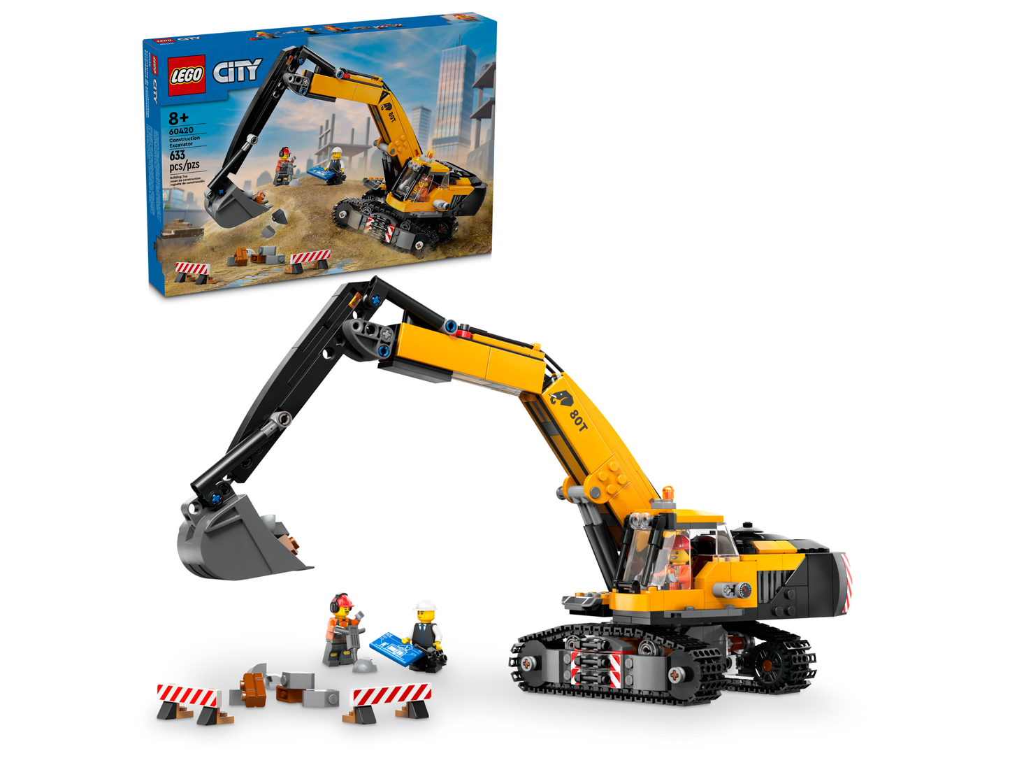 LEGO 60420 Escavatore da cantiere giallo