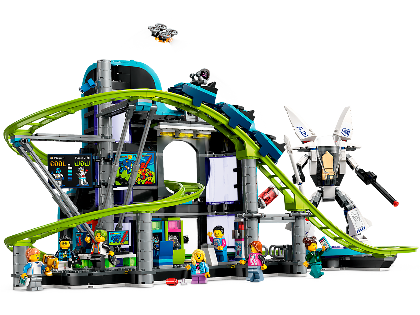 LEGO 60421 Montagne russe di Robot World