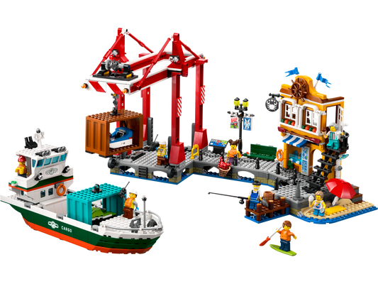 LEGO 60422 Porto e nave merci