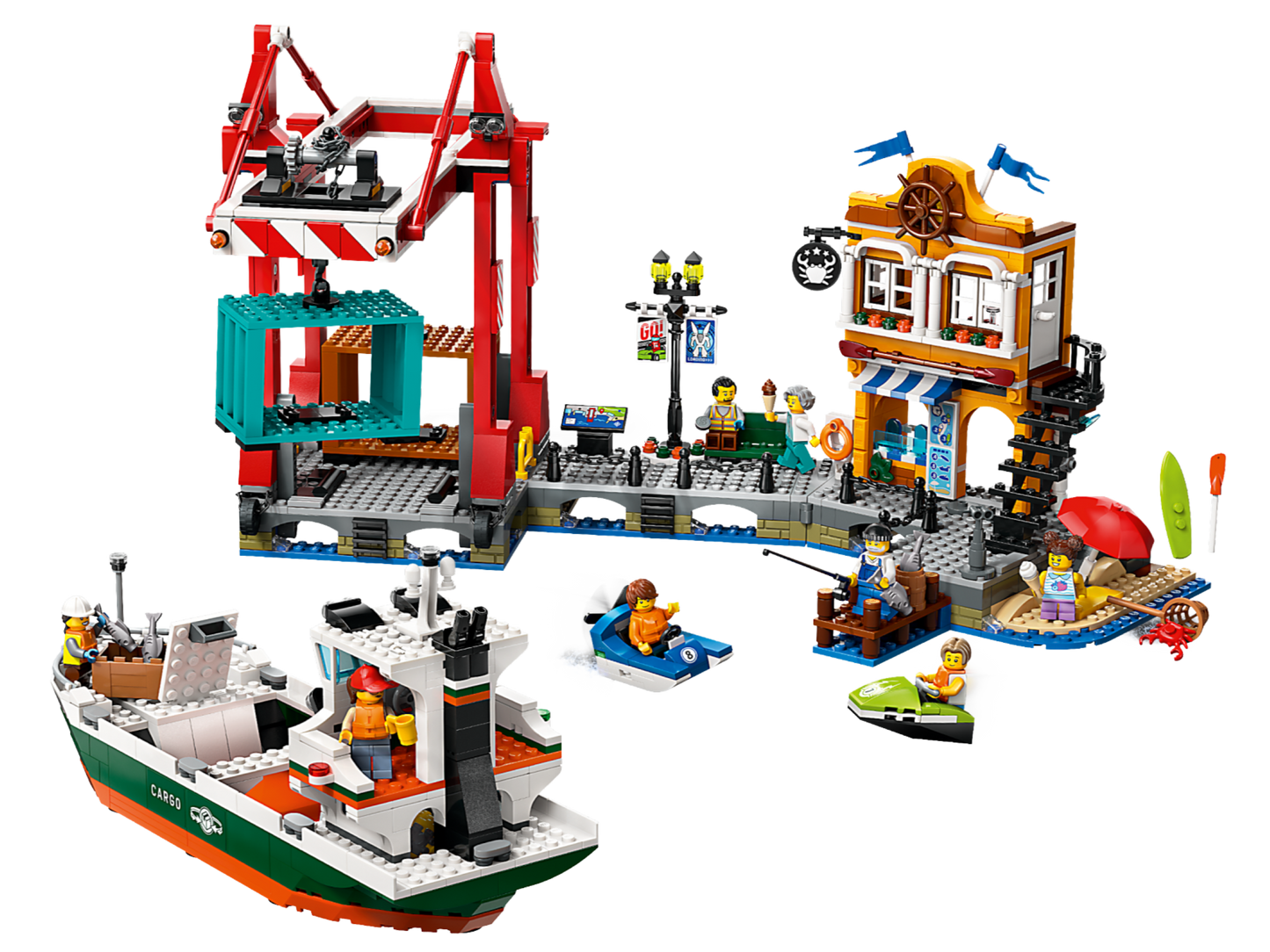 LEGO 60422 Porto e nave merci