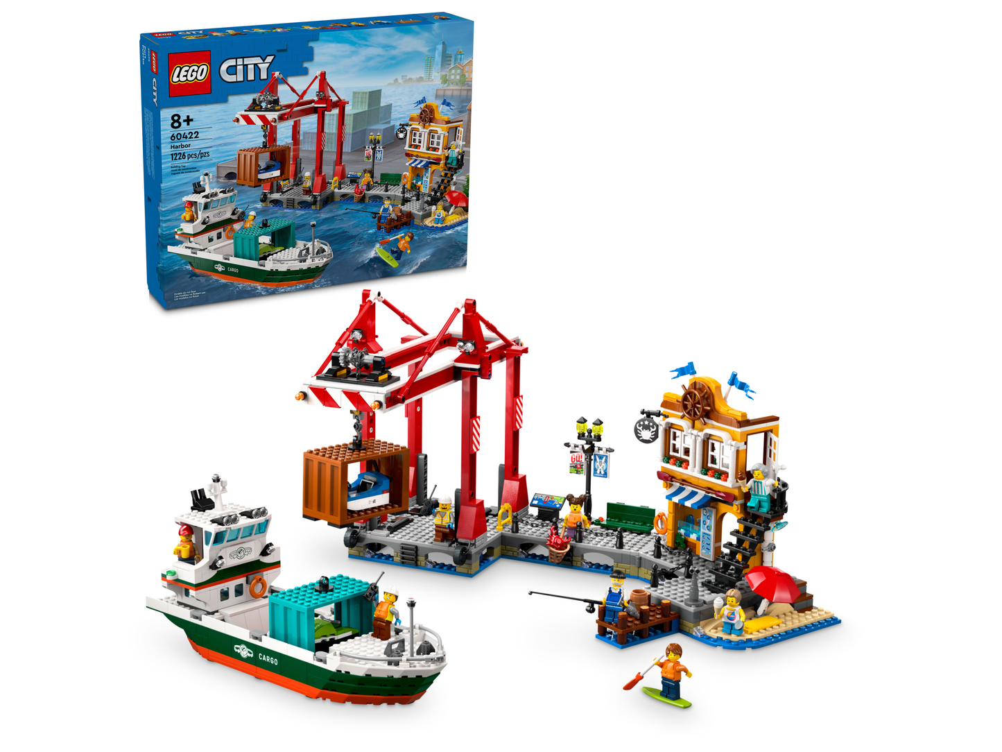 LEGO 60422 Porto e nave merci