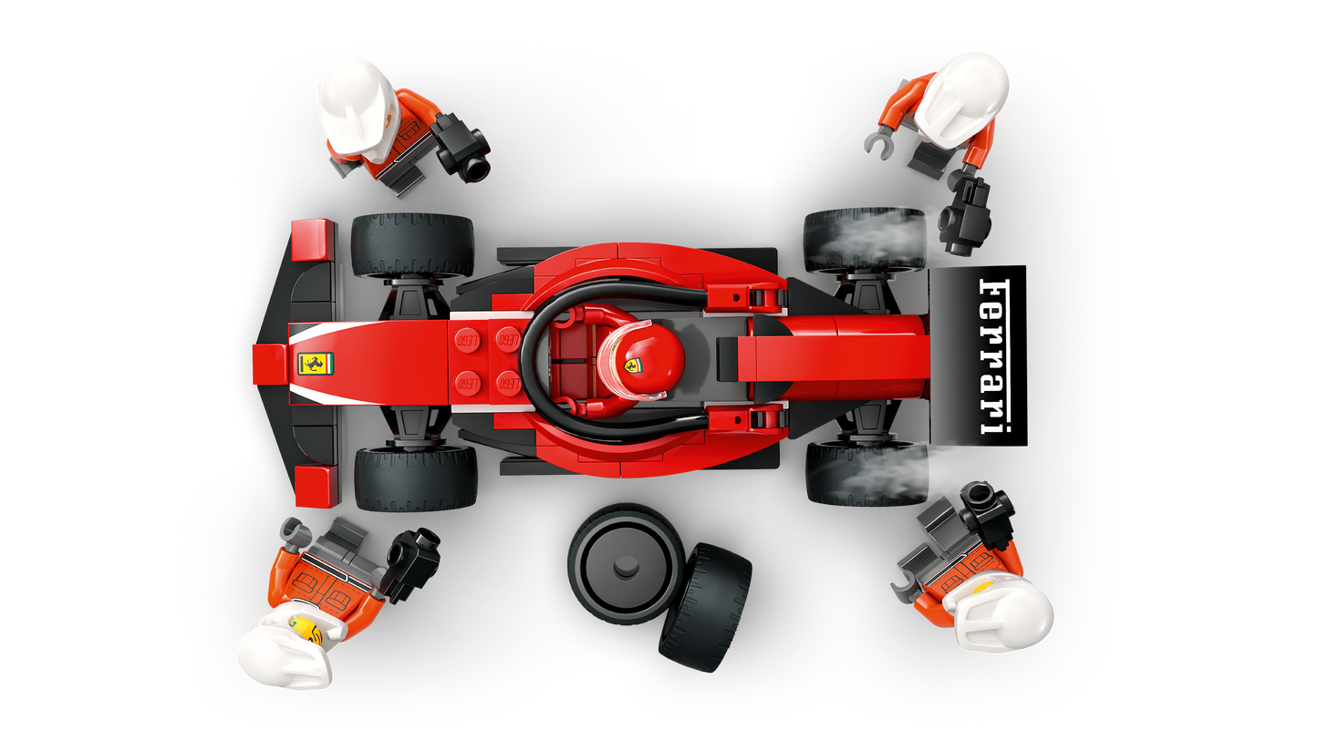 LEGO 60443 Pitstop e meccanici con monoposto Ferrari F1®