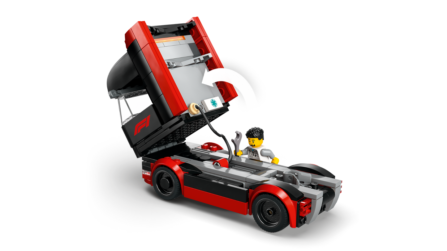 LEGO 60445 Autotrasportatore F1® con monoposto RB20 e AMR24 F1®