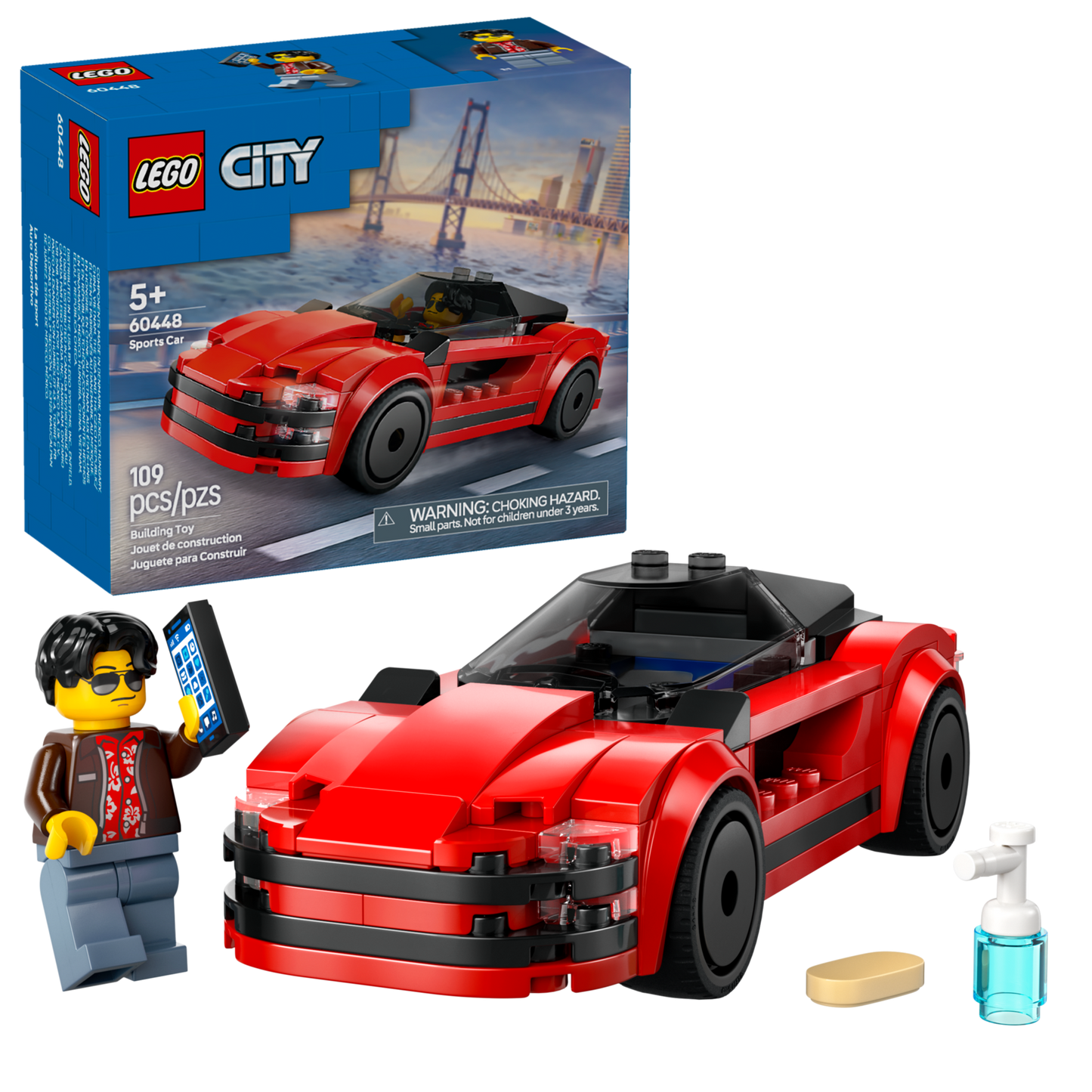 LEGO 60448 Auto sportiva rossa