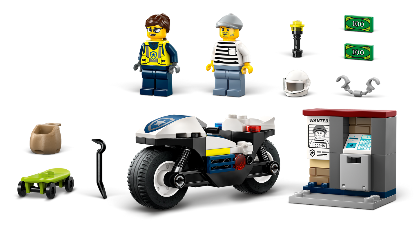 LEGO 60455 Inseguimento della moto della Polizia