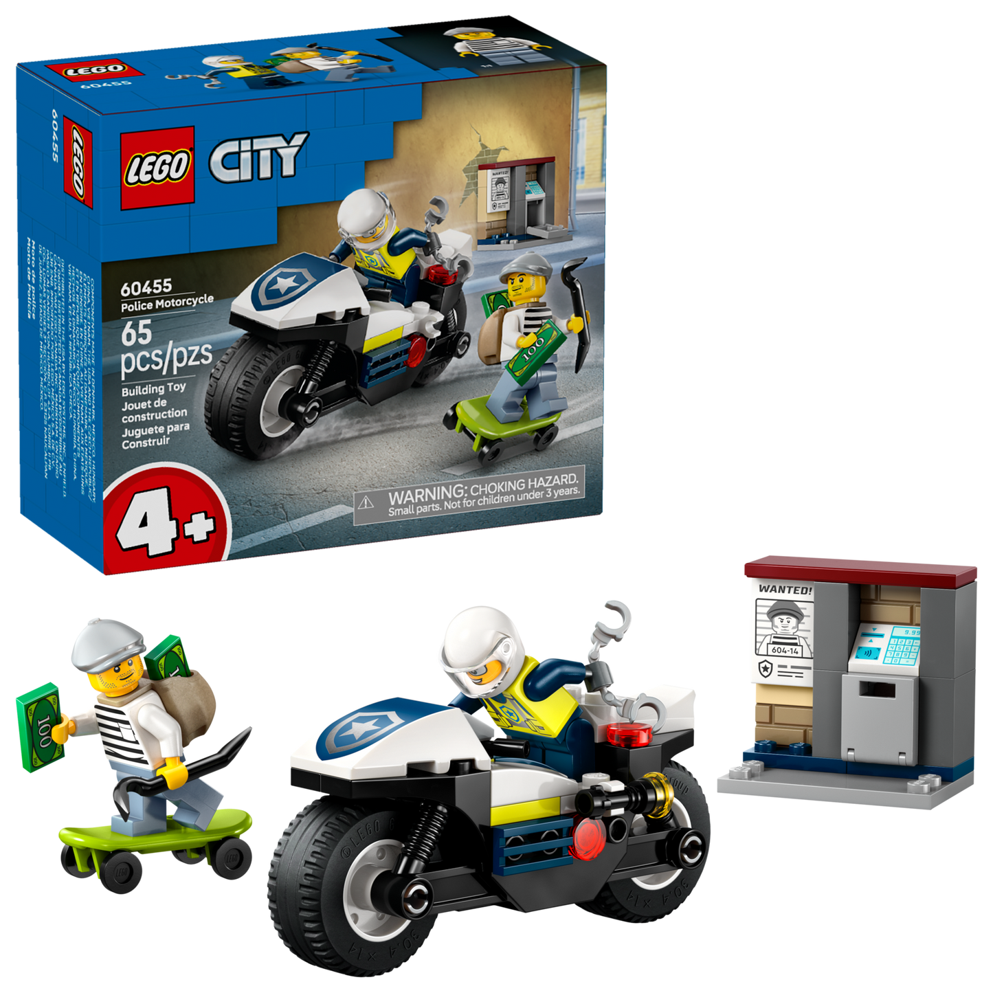 LEGO 60455 Inseguimento della moto della Polizia