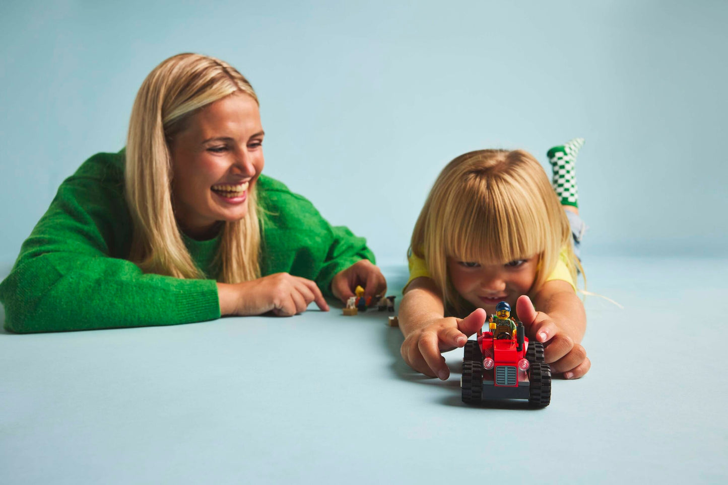 LEGO 60461 Trattore agricolo rosso con rimorchio e pecore