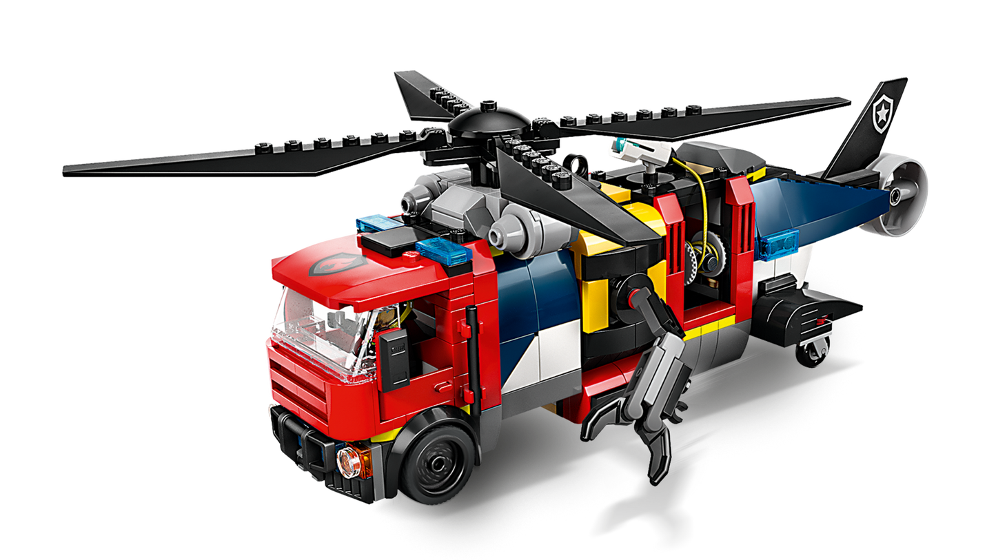 LEGO 60462 Elicottero, autopompa e sottomarino
