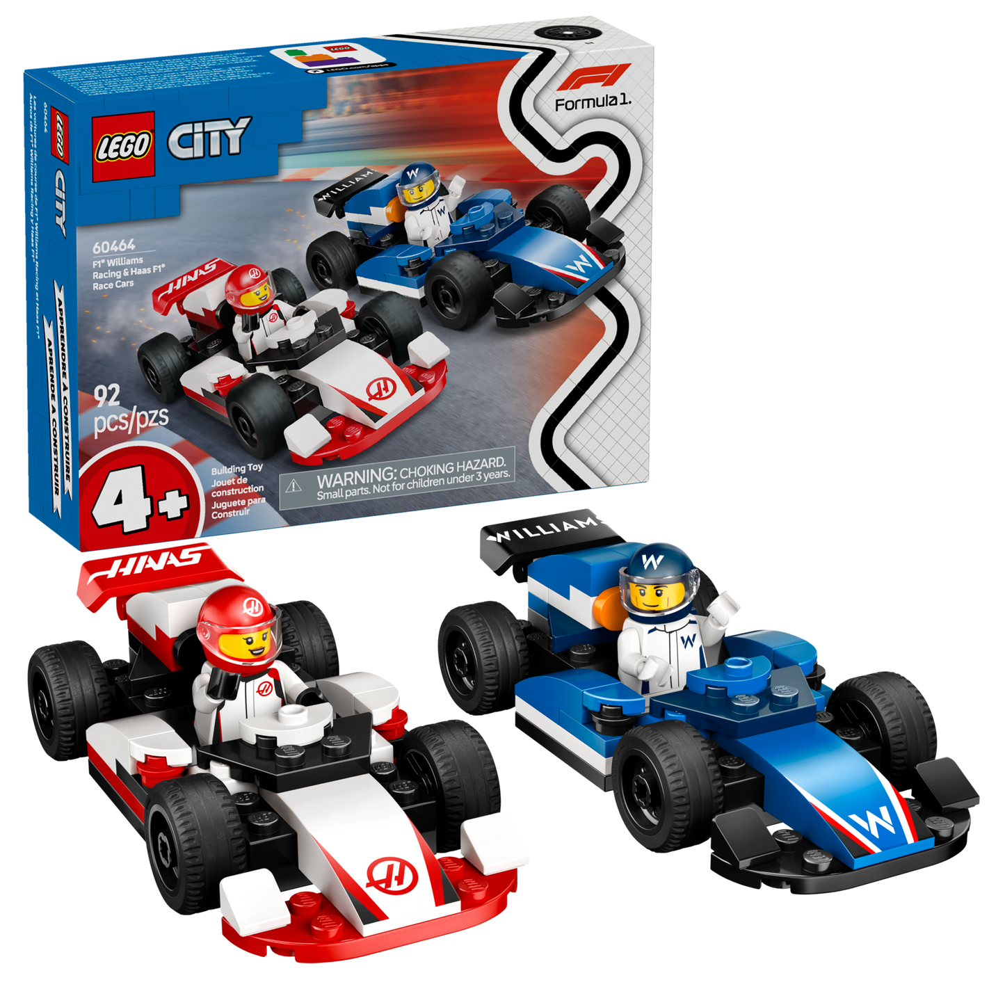 LEGO 60464 Monoposto Williams Racing e Haas F1®