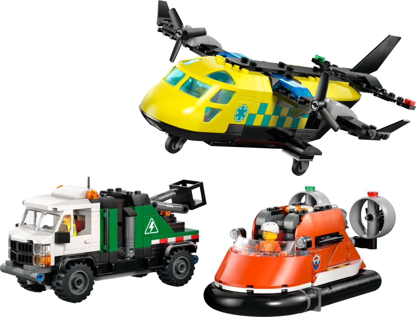 LEGO 60505 Remix aereo, camion di servizio e hovercraft
