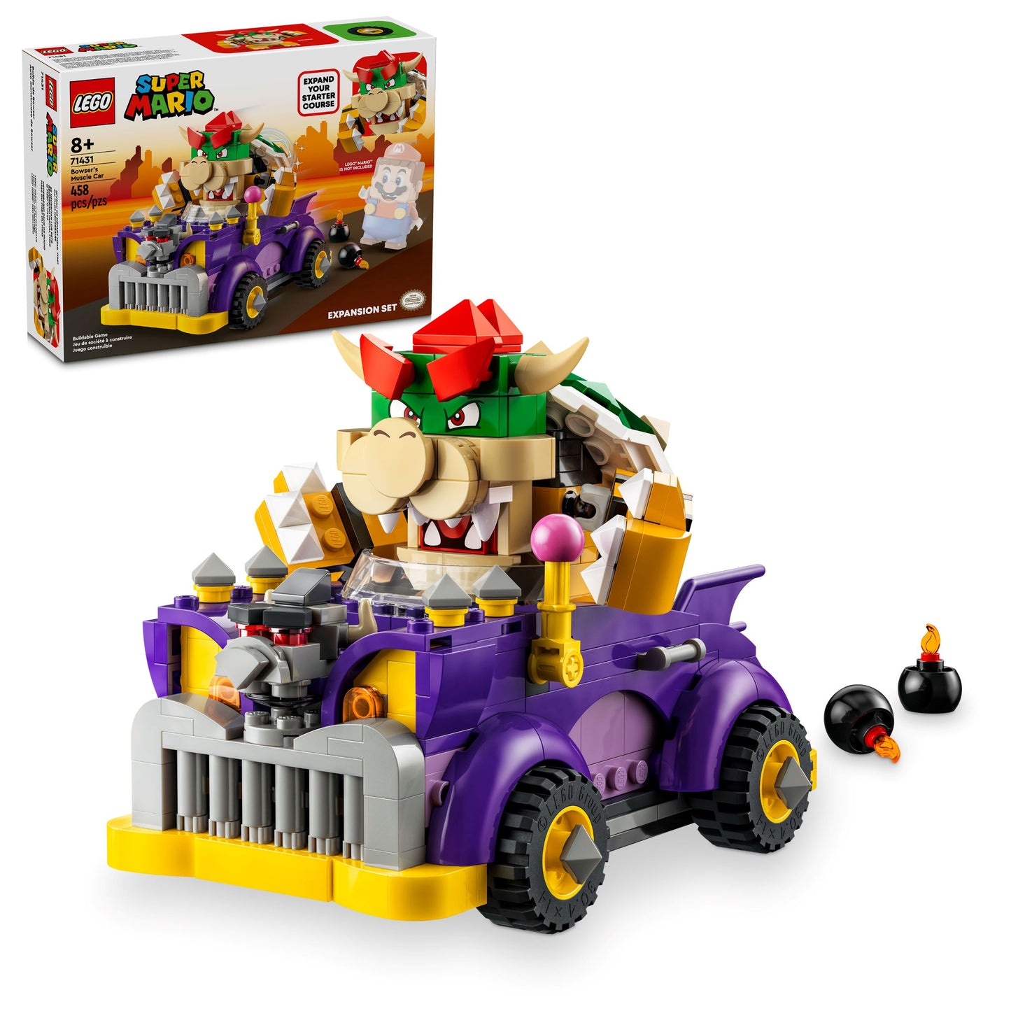 LEGO 71431 Pack di espansione Il bolide di Bowser