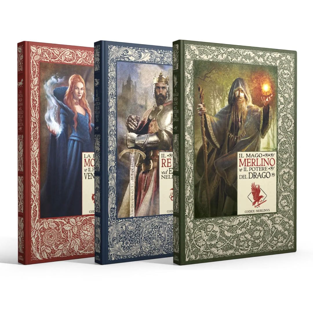 Collezione Le Cronache Di Excalibur Pack 3 Libri Mago Merlino Re Artu Fata Morga -