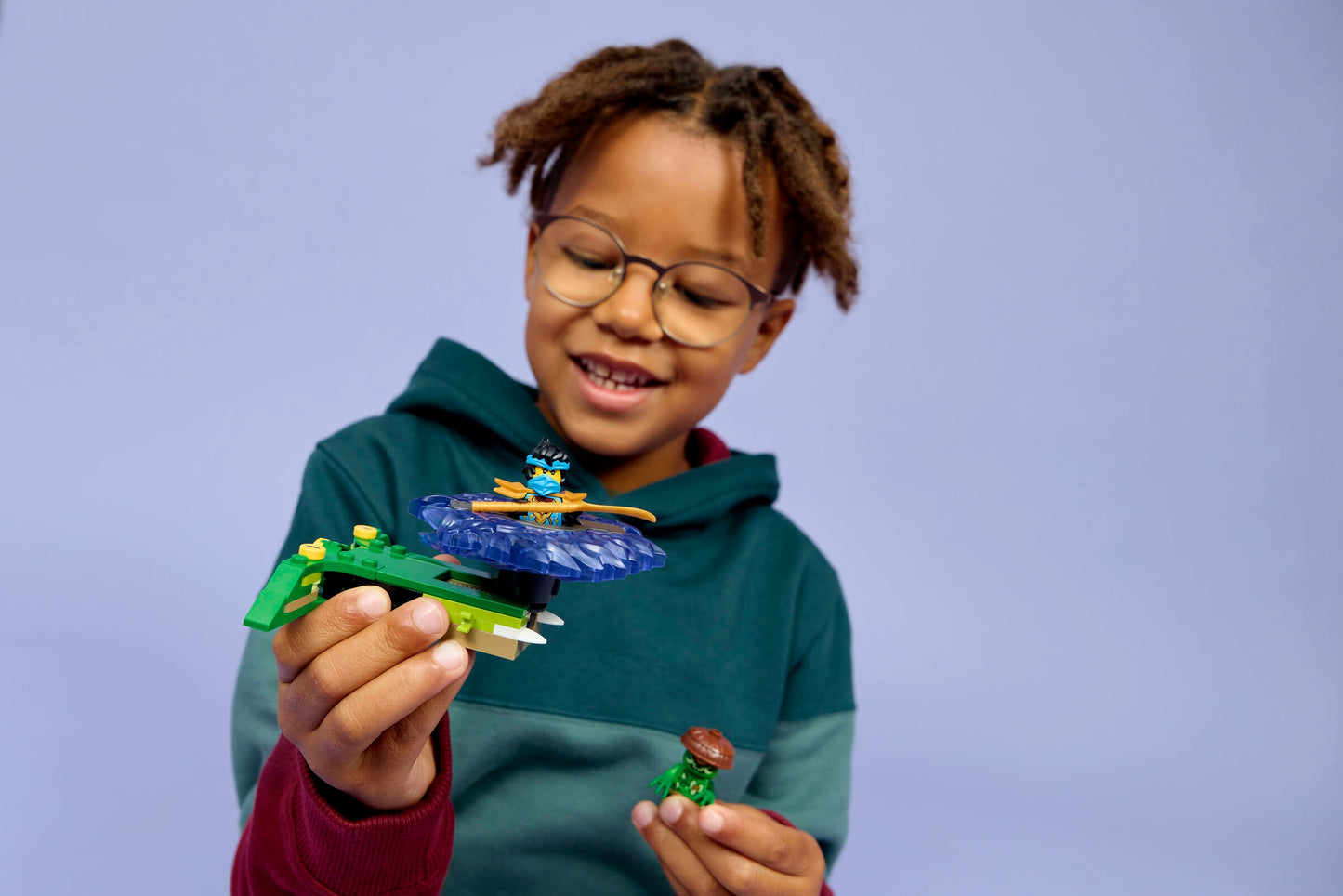 LEGO 71849 Nya contro Spinner Mostro della Mutazione