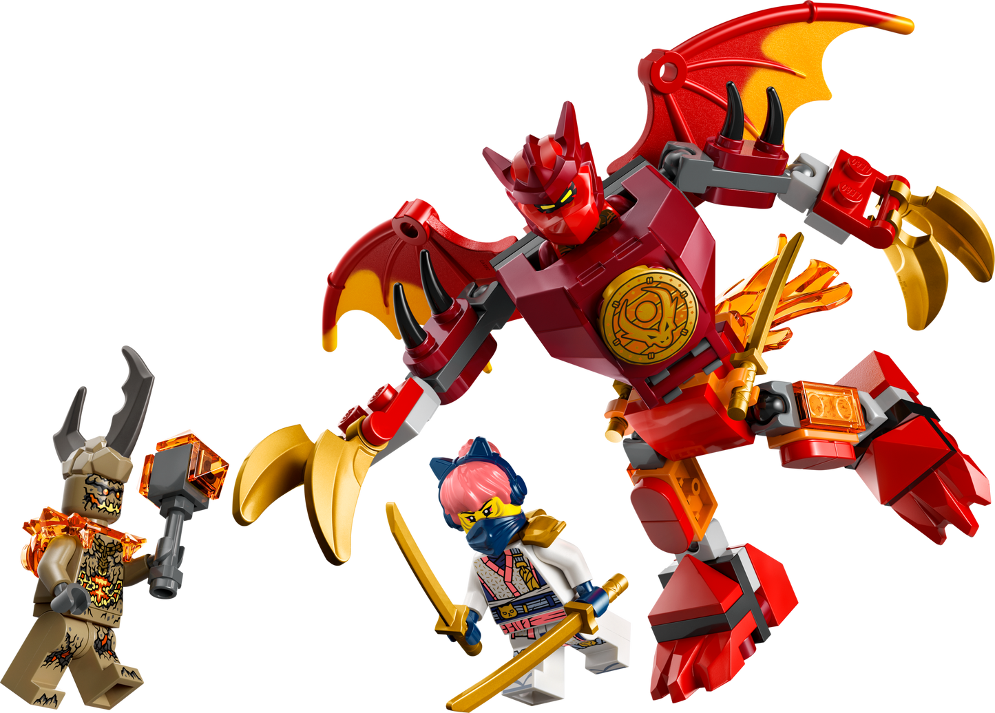 LEGO 71851 Battle Pack Mech Drago di Kai