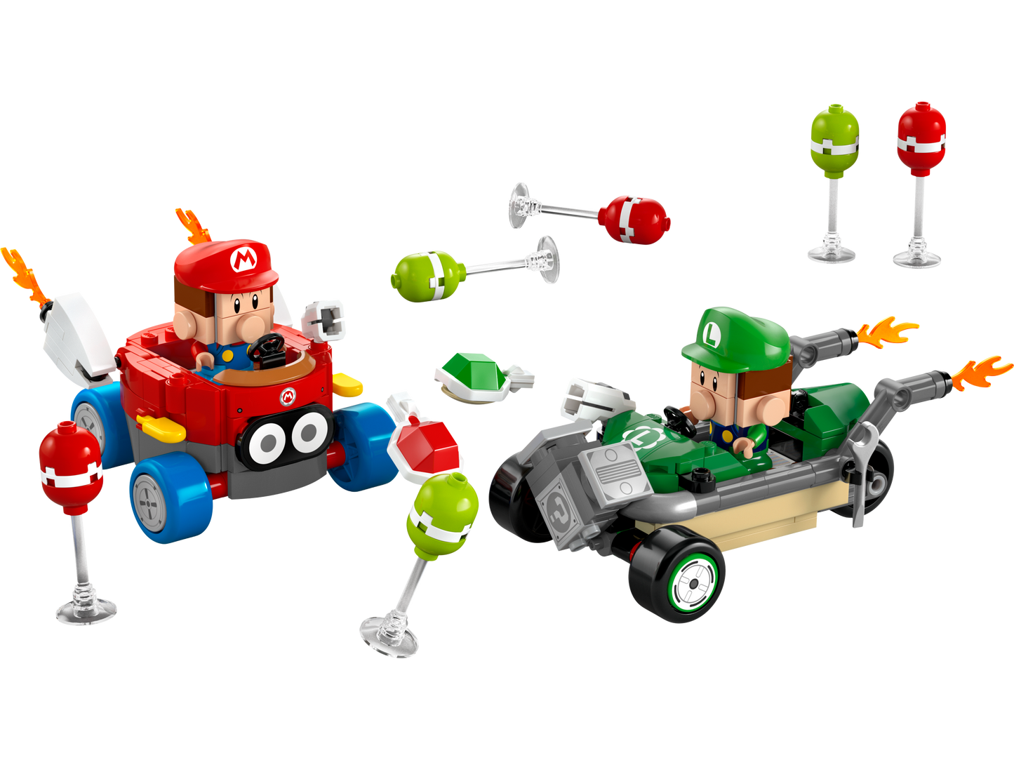 LEGO 72034 Super Mario: Mario Kart – Baby Mario vs. Baby Luigi