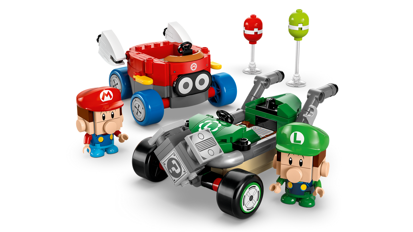 LEGO 72034 Super Mario: Mario Kart – Baby Mario vs. Baby Luigi