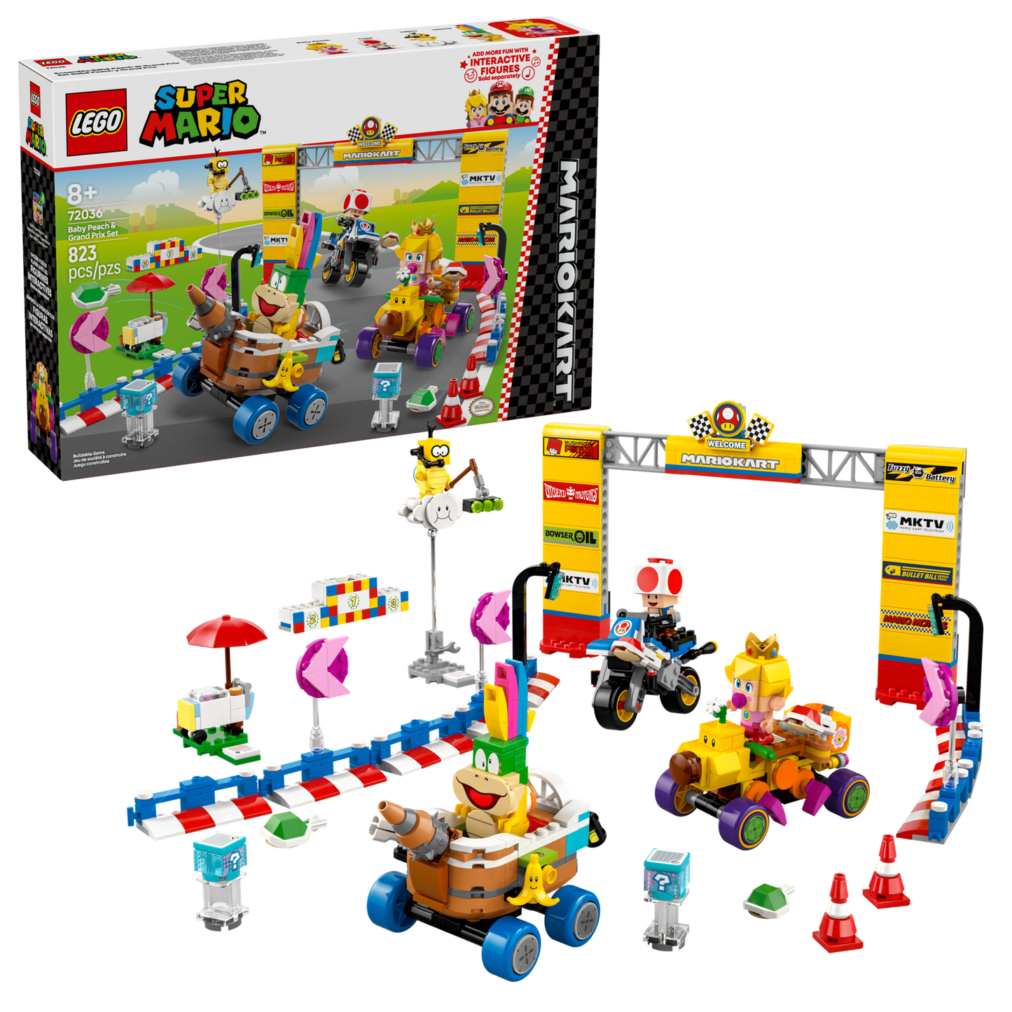 LEGO 72036 Mario Kart™: Pack Baby Peach e Gran Premio