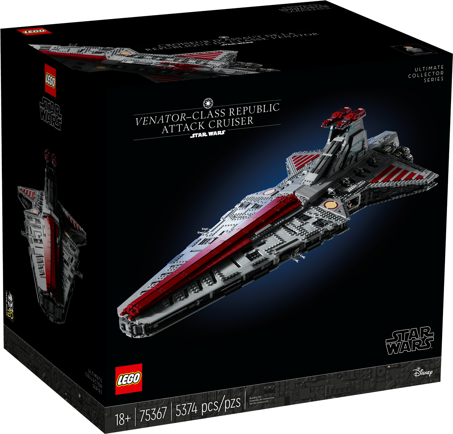 LEGO 75367 Star Wars Incrociatore d’attacco della Repubblica classe Venator