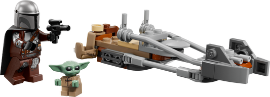 LEGO 75436 Star Wars Speeder Bike del Mandaloriano e di Grogu