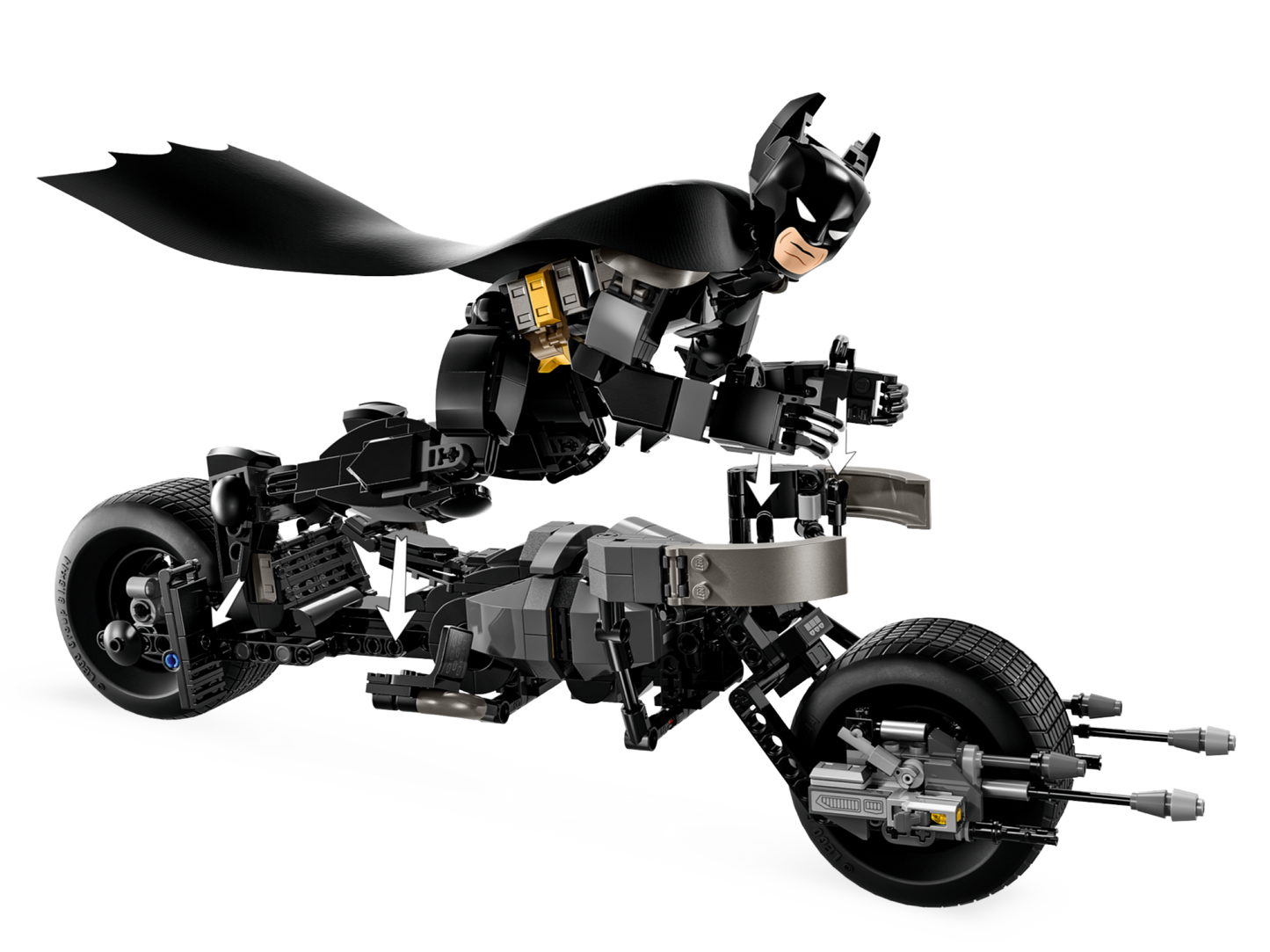 LEGO 76273 Personaggio costruibile di Batman con Bat-Pod