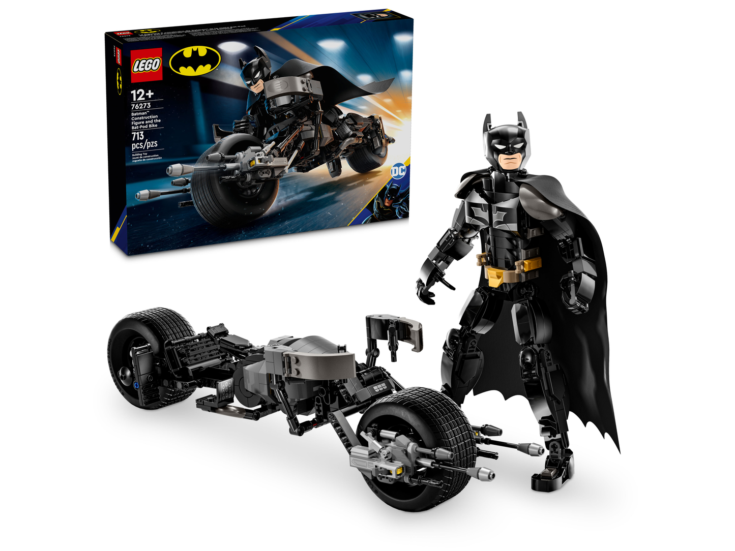 LEGO 76273 Personaggio costruibile di Batman con Bat-Pod