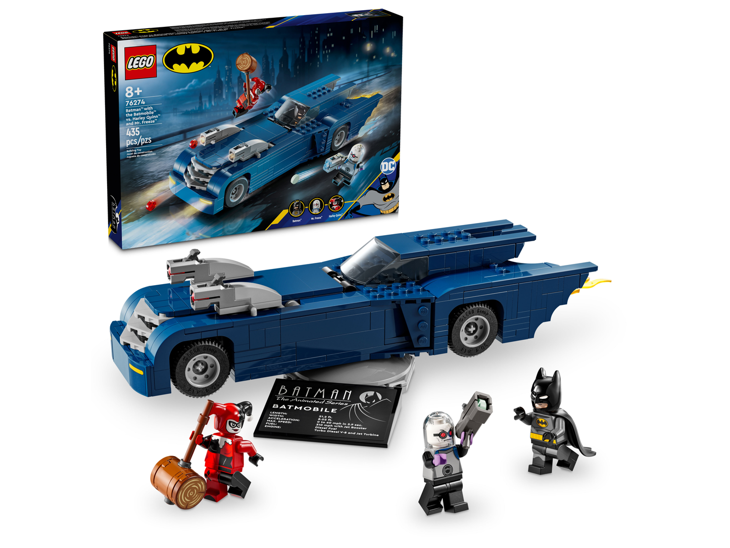 LEGO 76274 Batman con Batmobile vs. Harley Quinn e Mr. Freeze