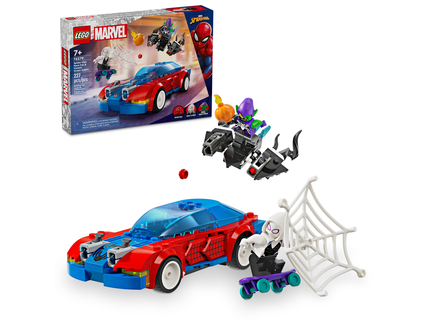 LEGO 76279 Auto da corsa di Spider-Man e Venom Goblin