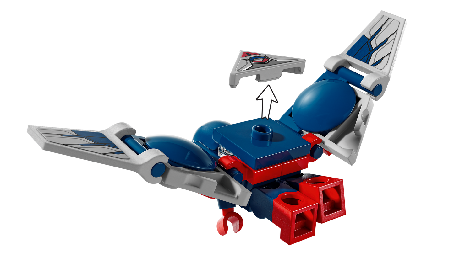 LEGO 76292 Battaglia Captain America vs. Hulk Rosso