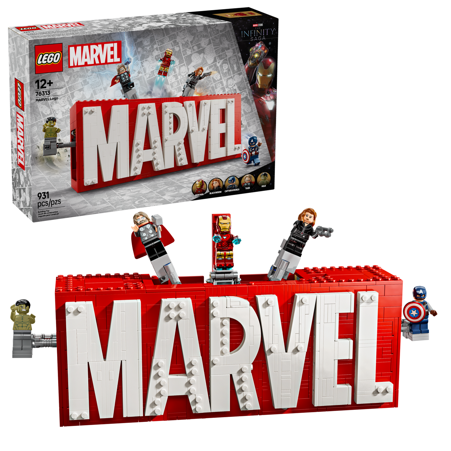LEGO 76313 Logo e Minifigure MARVEL