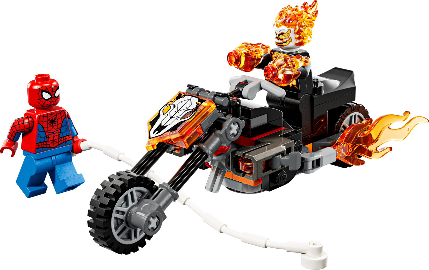 LEGO 76335 Spider-Man vs. Ghost Rider in motocicletta