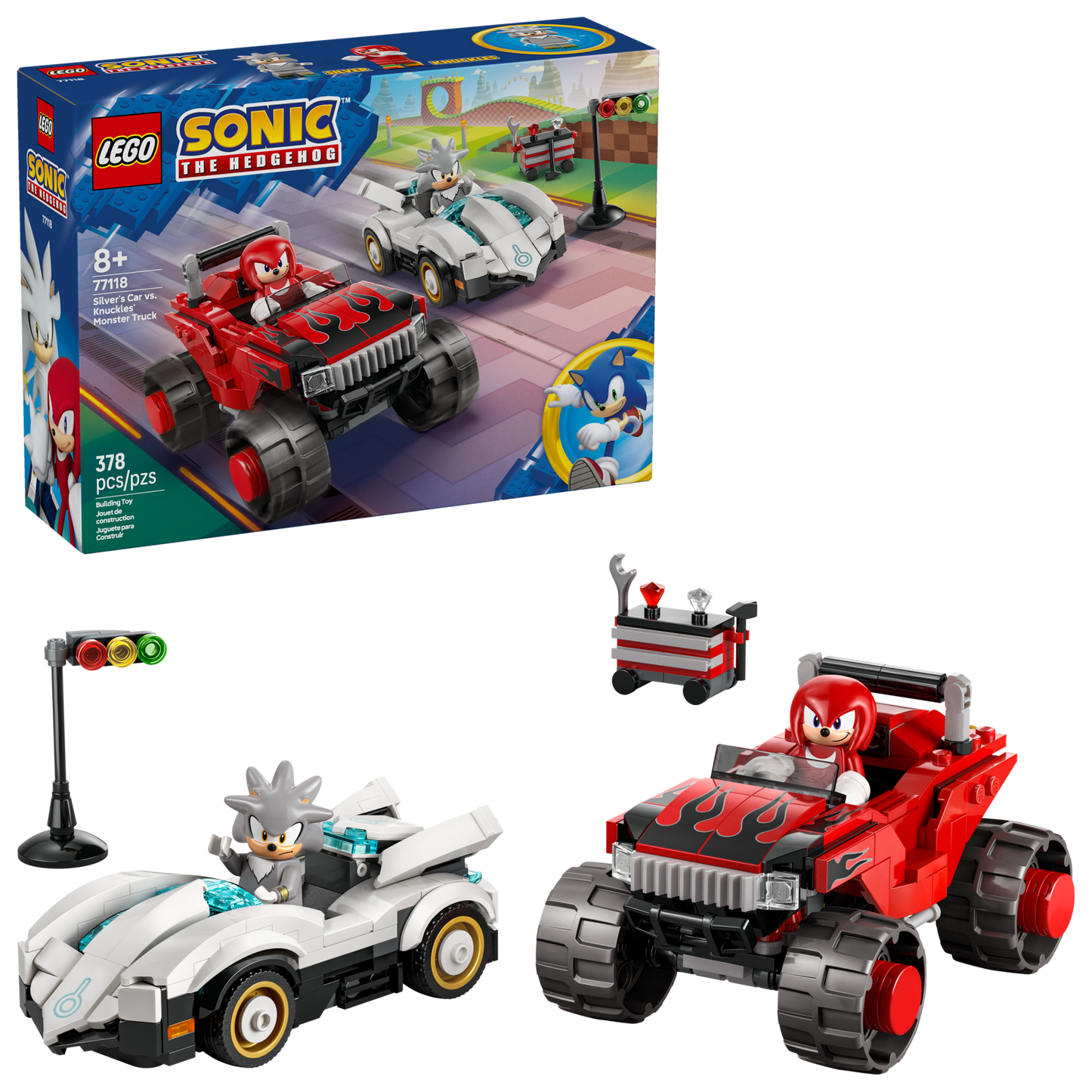 LEGO 77118 Auto di Silver vs. Monster Truck di Knuckles