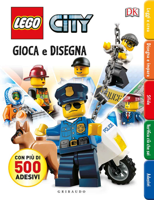 Gioca E Disegna. Disegna E Crea. Lego City. Con Adesivi. Ediz. Illustrata -