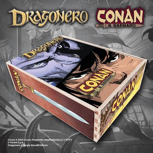 Dragoneroconan Il Barbaro Box Legno