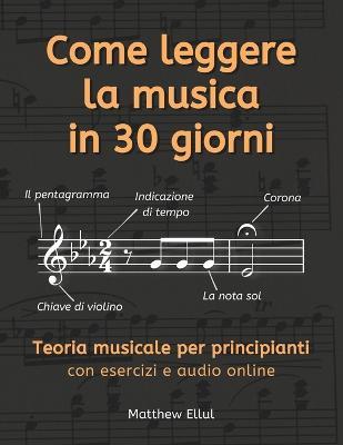 Come Leggere La Musica In 30 Giorni. Teoria Musicale Per Principianti - Ellul Matthew