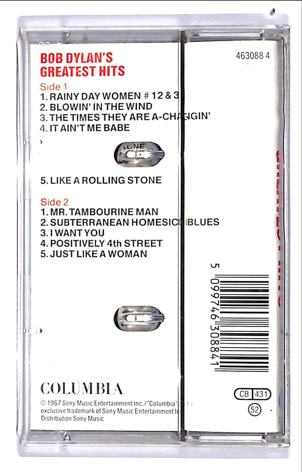 EBOND Bob Dylan - Bob Dylan's Greatest Hits Cassetta CA000028