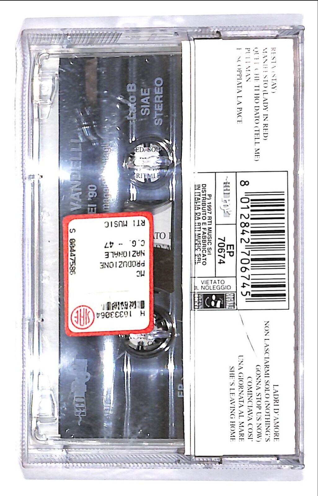 EBOND Maurizio Vandelli - Se Nei '90... Cassetta CA000187