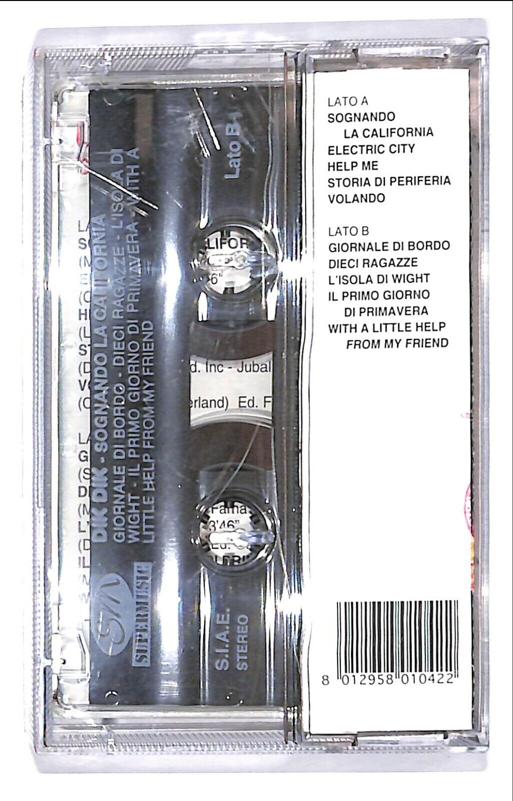 EBOND I Dik Dik - Sognando La California Cassetta CA000253