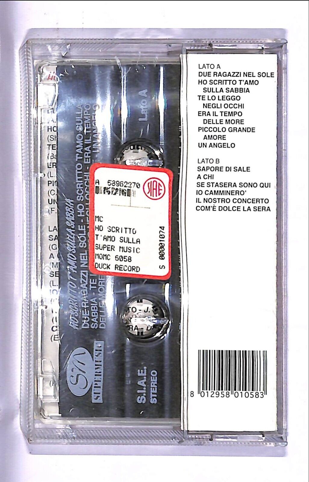 EBOND Various - Ho Scritto T'amo Sulla Sabbia Cassetta CA000642