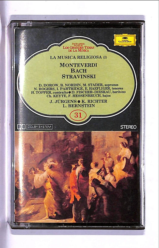 EBOND La Musica Religiosa Moteverdi Bach Straviski Cassetta CA000739