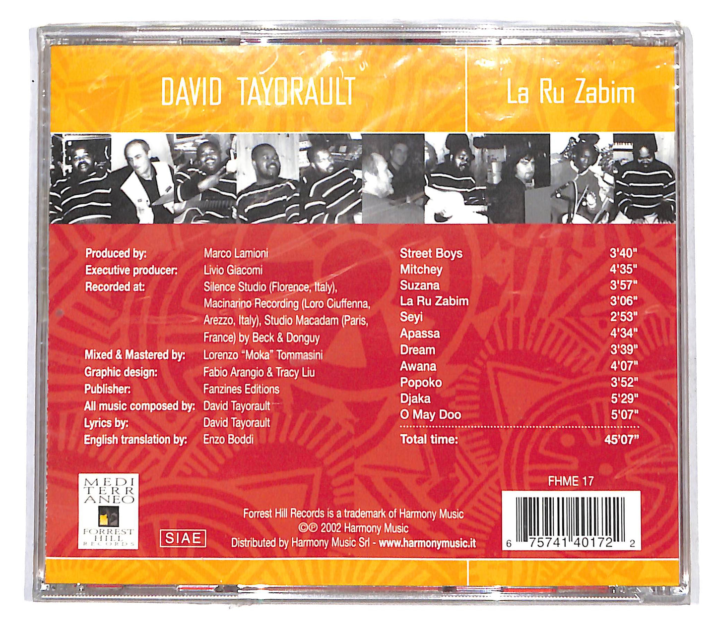 EBOND David Tayorault - La Ru Zabim CD CB033024