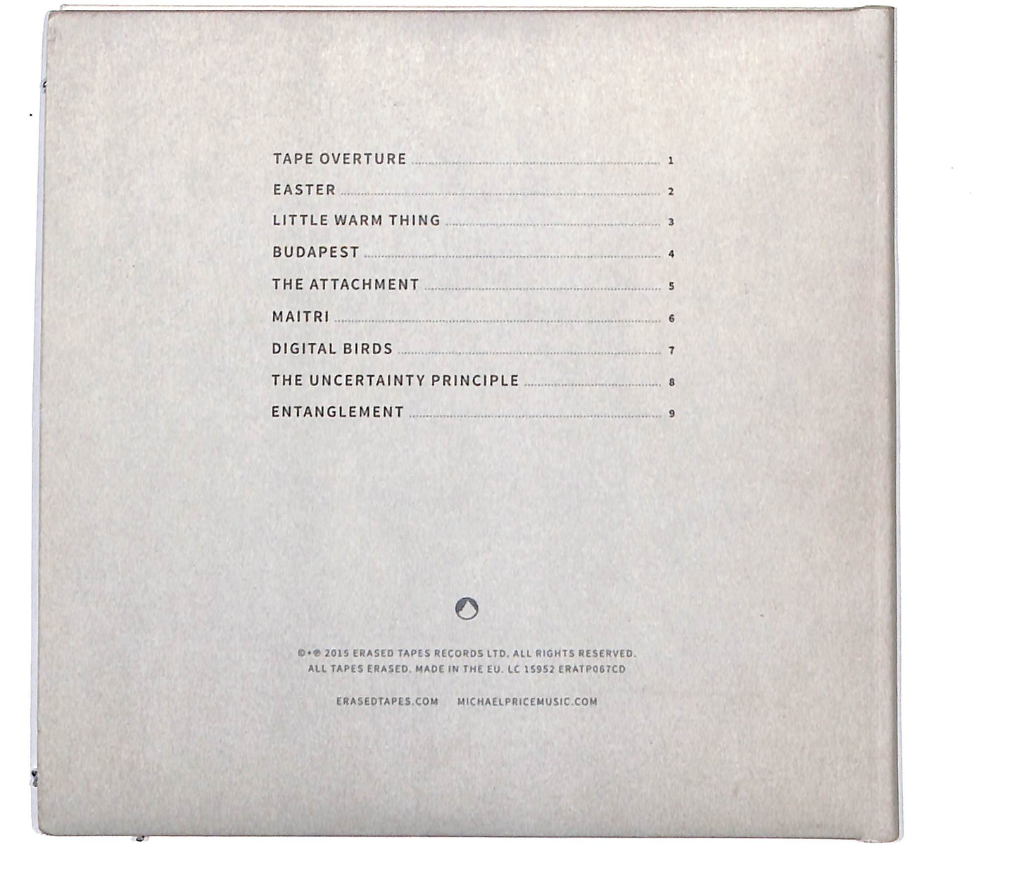 EBOND Michael Price - Entanglement DIGIPACK CD CB033025